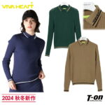 秋冬ゴルフウェア特集：ビバハートのニットポロシャツ